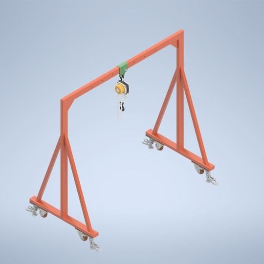 Thiết kế cẩu di động 500kg