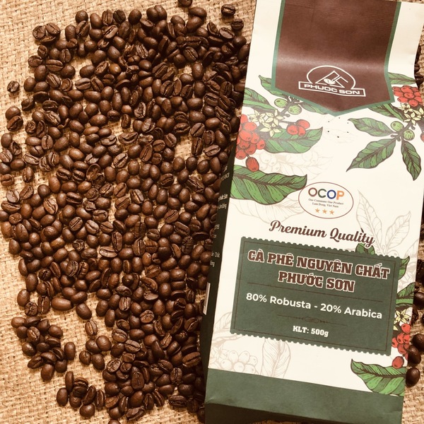 Cà phê Phước Sơn truyền thống (bịch 500g) - Cà Phê Phước Sơn - Công Ty TNHH KDNS Phước Sơn