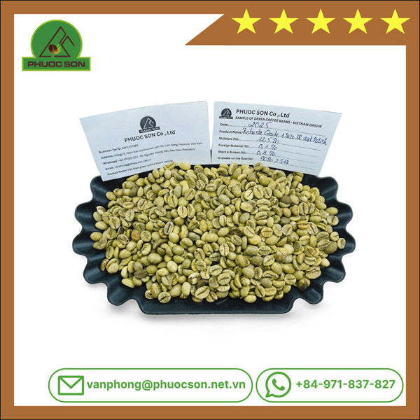Cà phê Robusta Wet Polished - Cà Phê Phước Sơn - Công Ty TNHH KDNS Phước Sơn