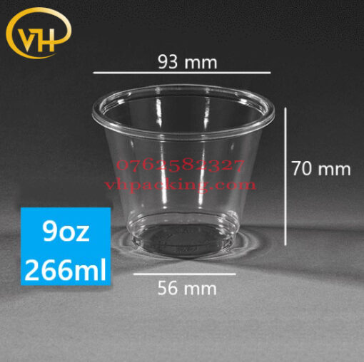 PET 93 - 9oz / 266ml - Sản Phẩm Nhựa Dùng 1 Lần VH Pack - Công Ty TNHH VH Pack