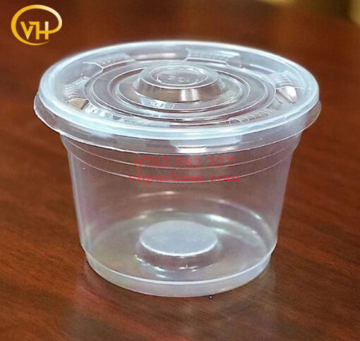 Hộp nhựa PP tròn 600ml + nắp - Sản Phẩm Nhựa Dùng 1 Lần VH Pack - Công Ty TNHH VH Pack
