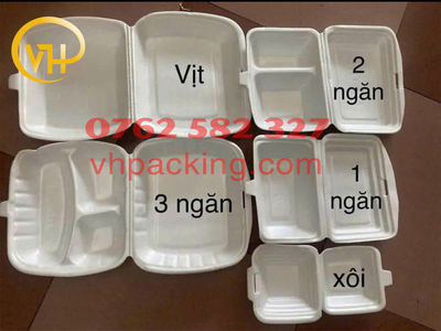 Hộp xốp có ngăn đủ loại - Sản Phẩm Nhựa Dùng 1 Lần VH Pack - Công Ty TNHH VH Pack