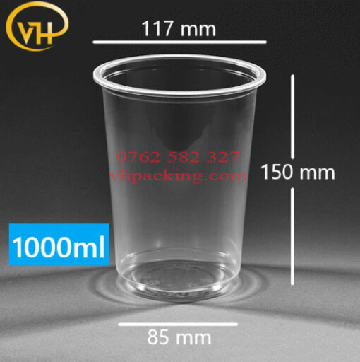 Ly nhựa PP117 - 1000ml - Sản Phẩm Nhựa Dùng 1 Lần VH Pack - Công Ty TNHH VH Pack