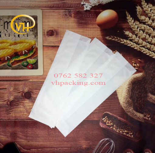 Túi giấy đựng bánh mì que trơn/ in sẵn - Sản Phẩm Nhựa Dùng 1 Lần VH Pack - Công Ty TNHH VH Pack