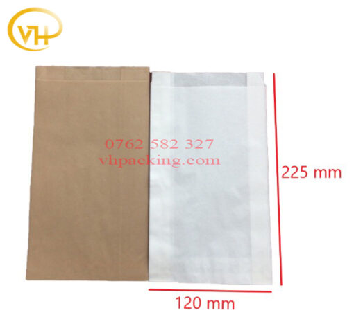 Túi giấy đựng gà rán, burger, bánh ngọt, bánh bao trơn, in sẵn - Sản Phẩm Nhựa Dùng 1 Lần VH Pack - Công Ty TNHH VH Pack