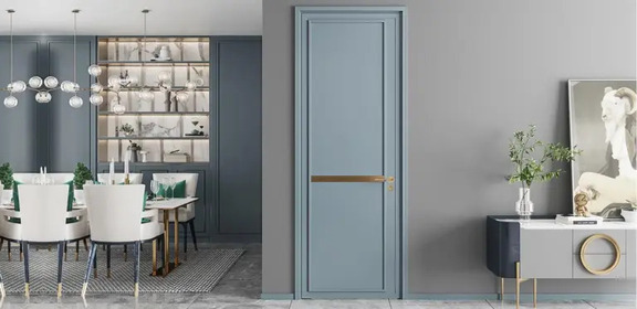 Cửa nội thất hiện đại màu xanh – YDX001D