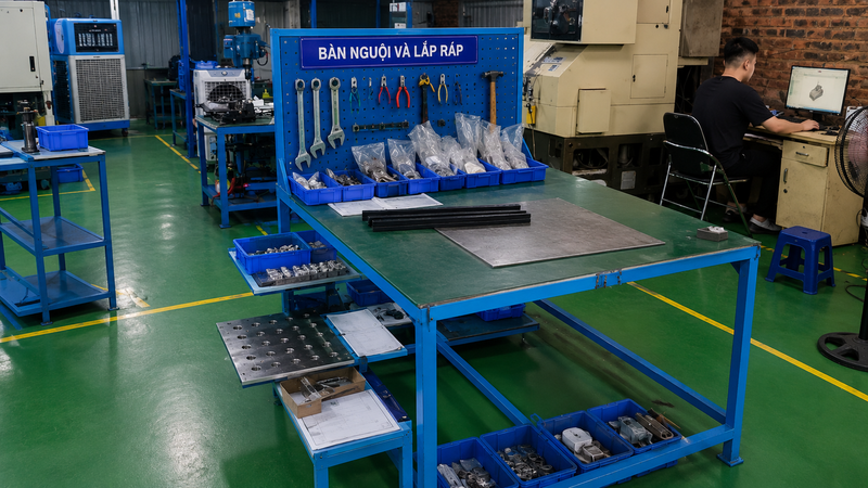 Bàn nguội và lắp ráp