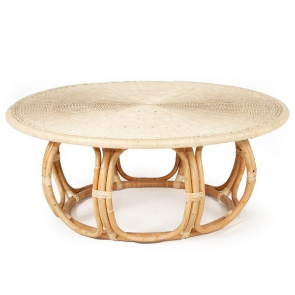 Bàn cà phê mây tròn - FurniCrafts - Nhà Sản Xuất Nội Thất Mây