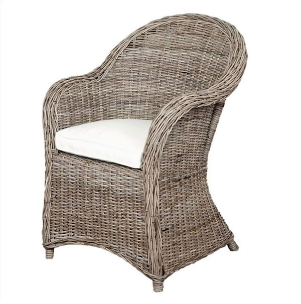 Ghế bành mây đan có đệm - FurniCrafts - Nhà Sản Xuất Nội Thất Mây
