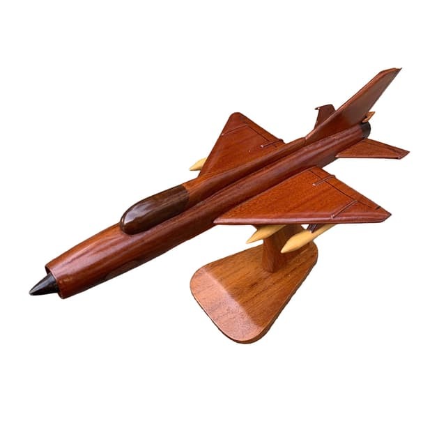 Mô hình máy bay thủ công bằng gỗ có giá đỡ - FurniCrafts - Nhà Sản Xuất Nội Thất Mây
