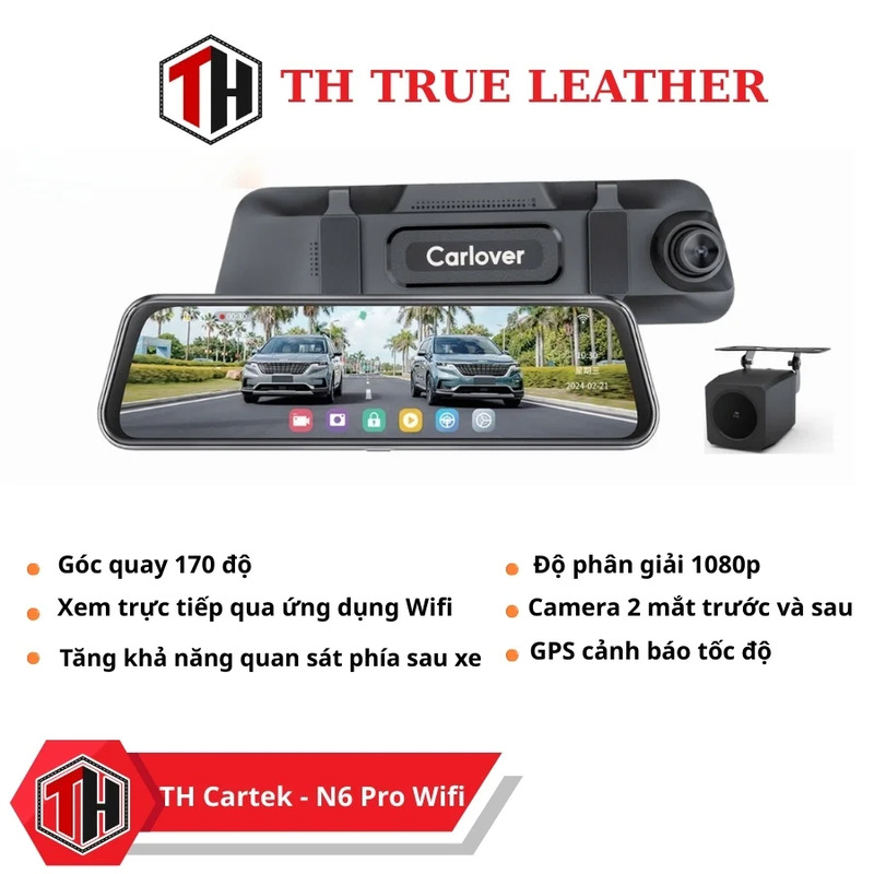 Camera hành trình ô tô TH Cartek N6Pro - Đồ Nội Thất Ô Tô TH True Leather  - Công Ty TNHH TH True Leather