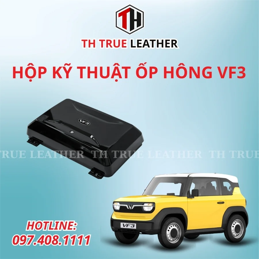 Hộp để đồ lắp hông xe VinFast VF3 - Đồ Nội Thất Ô Tô TH True Leather  - Công Ty TNHH TH True Leather