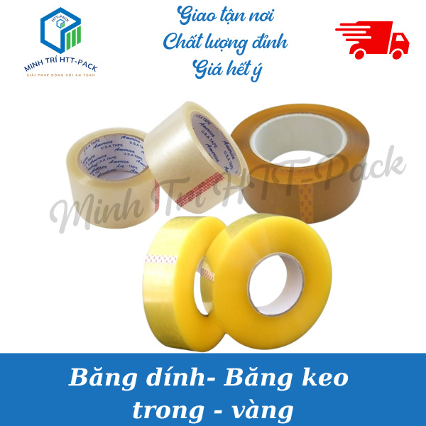 Băng dính trong, vàng - Minh Trí HTT PACK - Công Ty TNHH Minh Trí HTT PACK