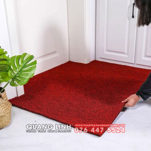 Thảm cửa ra vào sảnh nhựa rối 2 màu