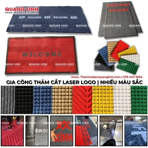 Thảm gia công thêu logo