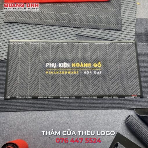 Thảm gia công thêu logo