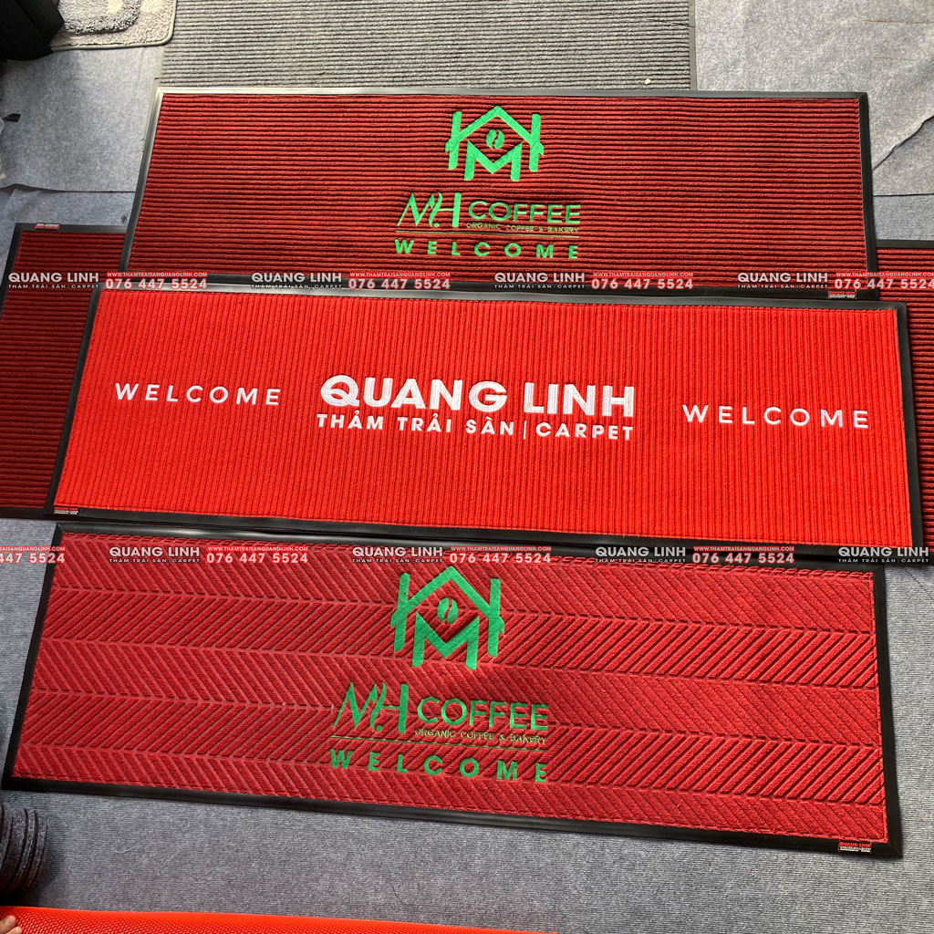 Thi công thảm logo khách sạn
