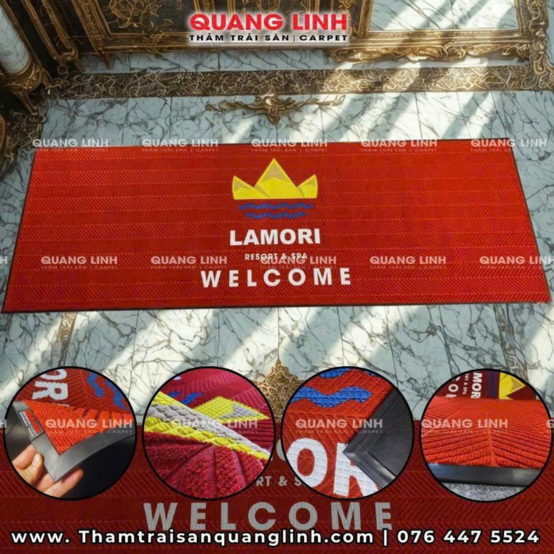 Thảm thêu logo theo yêu cầu