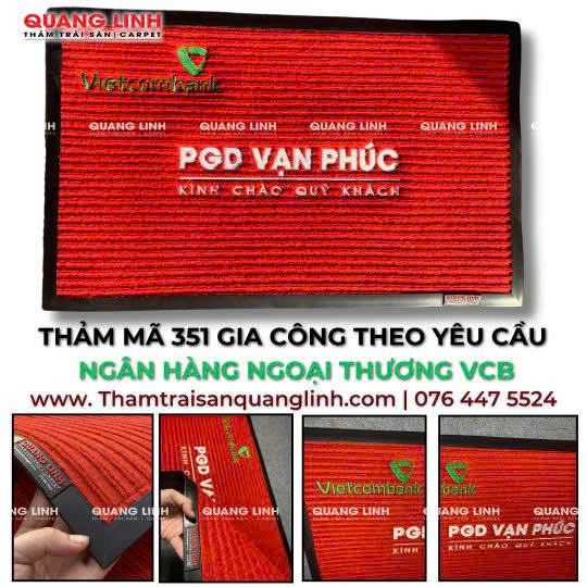 Thảm thêu logo theo yêu cầu