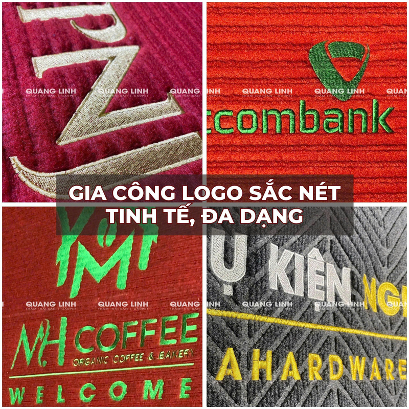 Thảm thêu logo theo yêu cầu