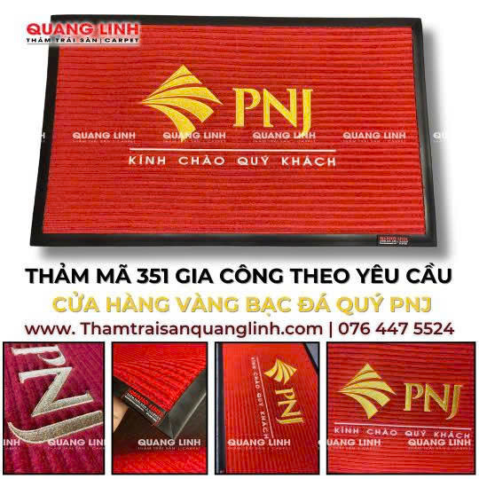 Thảm thêu logo theo yêu cầu
