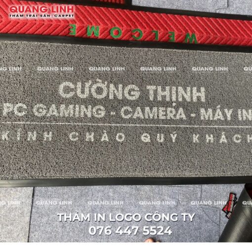 Thảm gia công in logo