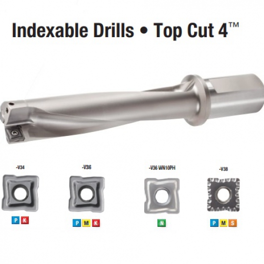 Indexable Drill - Top Cut 4 - Dụng Cụ Cắt Gọt Halcyon - Công Ty TNHH Halcyon Technology Việt Nam
