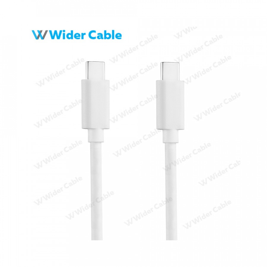 Gen 2 USB 31 Fashionable Design USB-C to USB-C Cable White Color