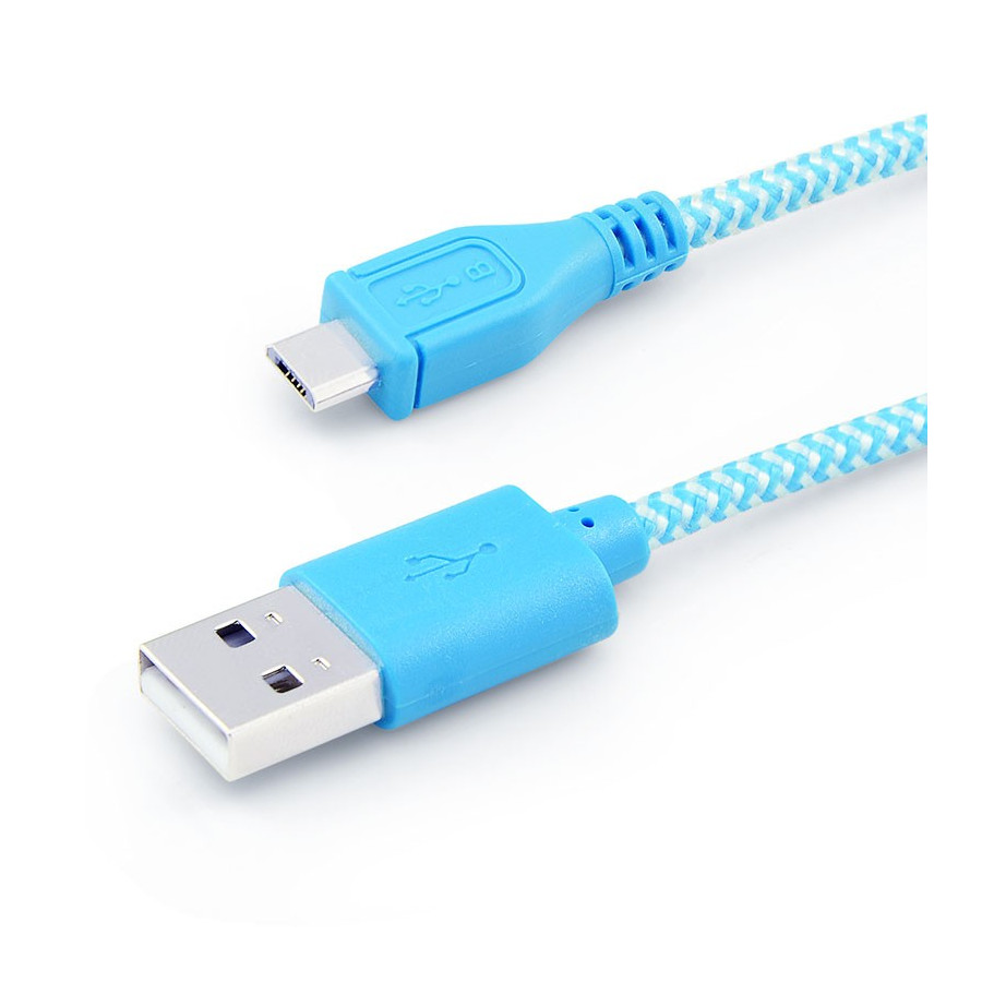 Micro USB-20 Charge And Sync Cable Blue Color