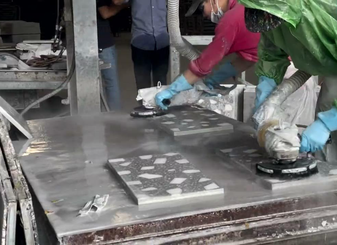 Gạch Terrazzo lát hè