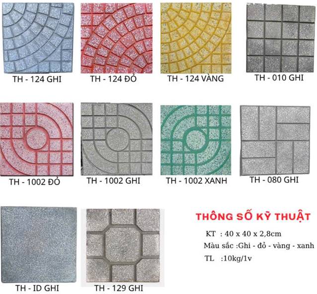 Gạch Terrazzo lát hè