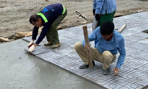 Gạch Terrazzo lát hè