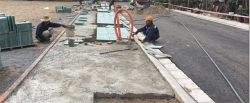 Gạch Terrazzo lát hè