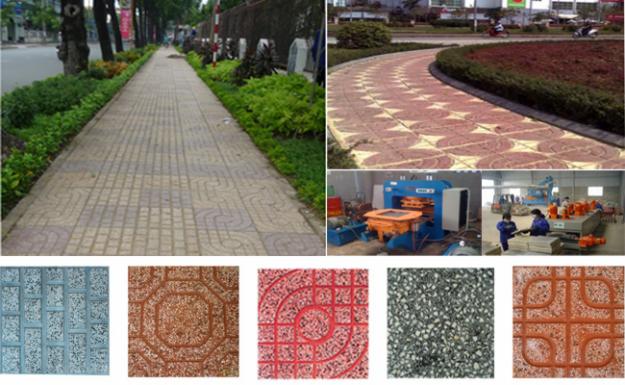 Gạch Terrazzo lát hè