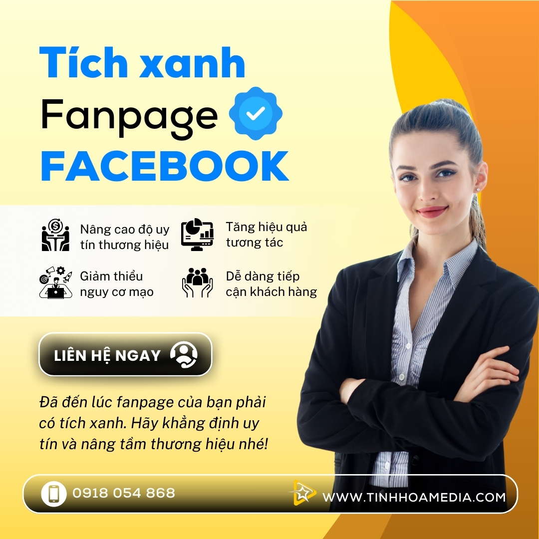 Dịch vụ tích xanh Fanpage - Công Ty TNHH Giải Pháp Tinh Hoa Media