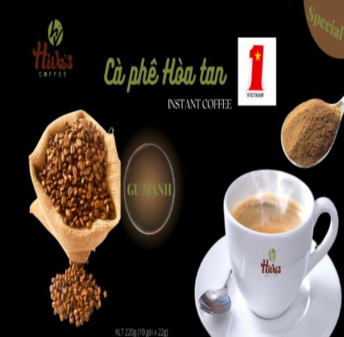 Cà phê hòa tan sấy phun Blend Arabica & Robusta nguyên chất