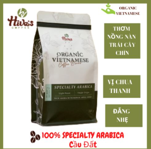 Cafe nguyên chất Organic Vietnamese - Specialty Arabica (túi 250gr)