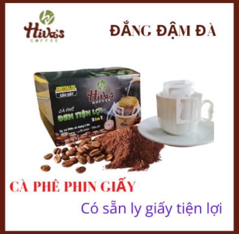 Cà phê phin giấy tiện lợi 2in1 Typica Cầu Đất