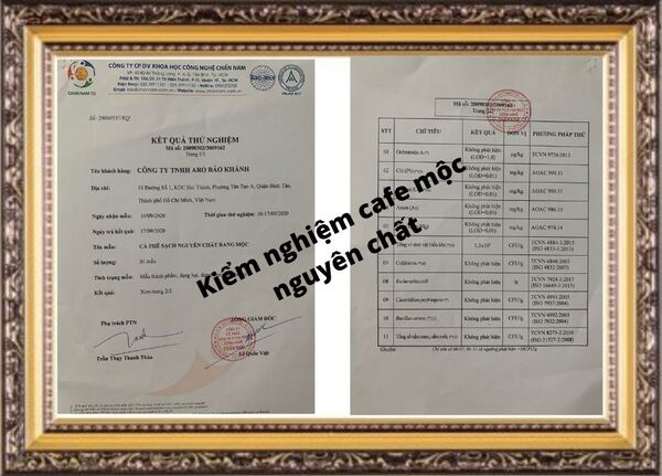 Kiểm nghiệm chất lượng cà phê sạch nguyên chất