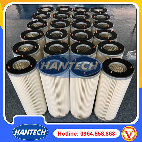Lõi lọc bụi Cartridge Polyester phủ PTFE 320x600