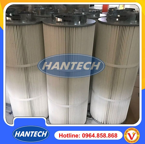 Lõi lọc bụi Cartridge Polyester phủ PTFE 320x660