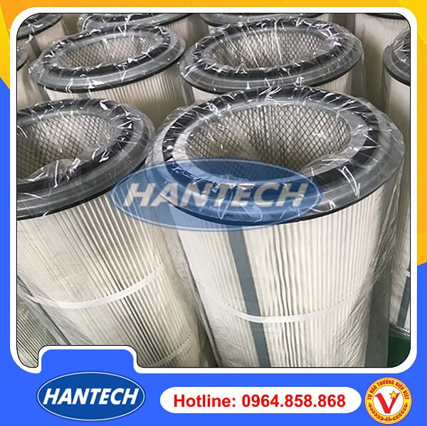 Lõi lọc bụi Cartridge nắp thép 320x600