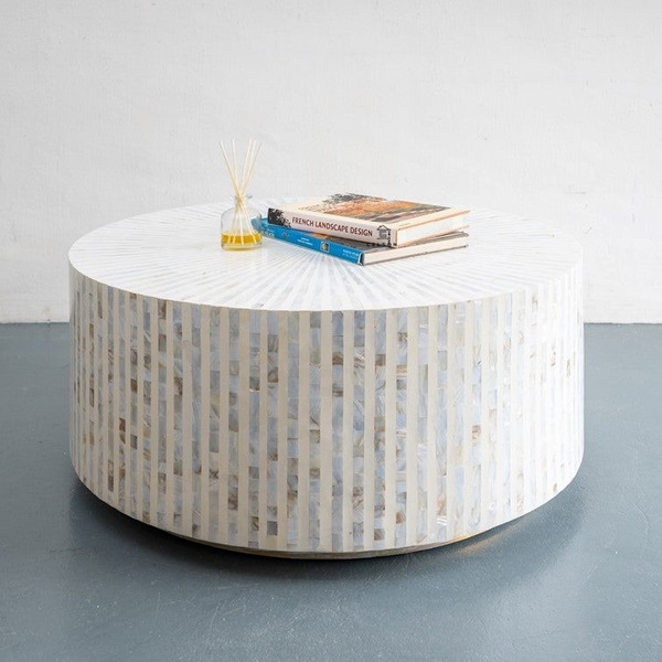 Bàn cà phê khảm xà cừ HNH 8205