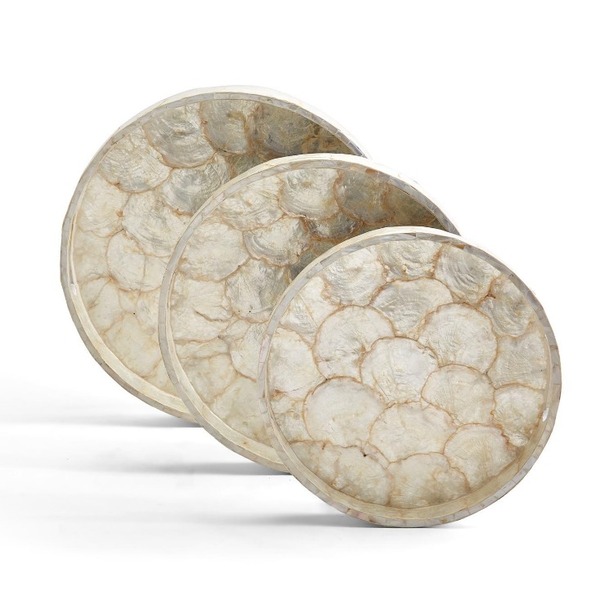 Bộ 3 khay khảm capiz xà cừ HNH 1017