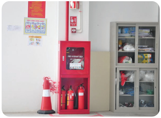 Hệ thống chống cháy vách tường - bình chữa cháy