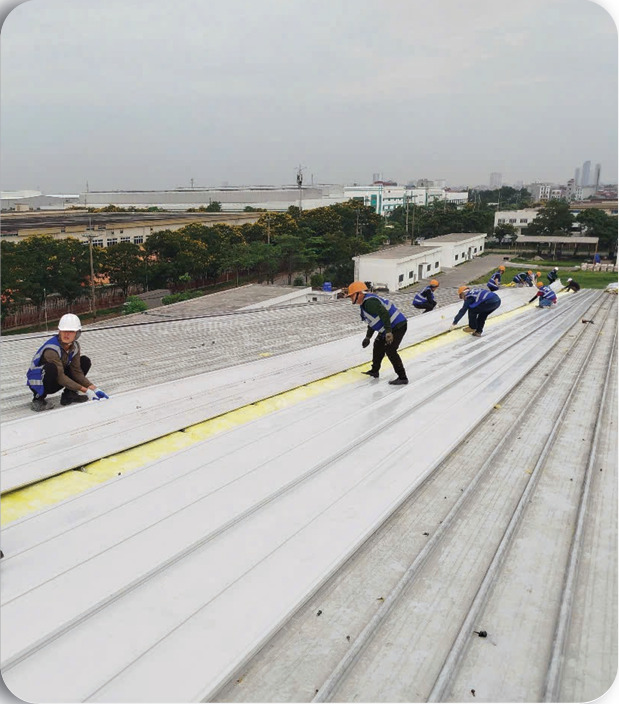 Sửa chữa mái tôn chống nóng, chống dột nhà xưởng