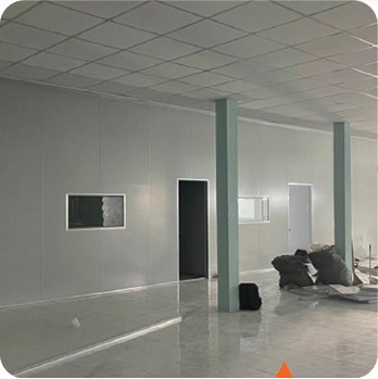 Thi công trần, vách Panel nhà xưởng