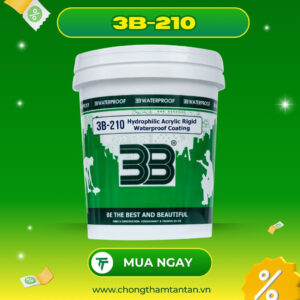 3B-210: Dung dịch chống thấm Acrylic thẩm thấu tinh thể (gốc xi măng)