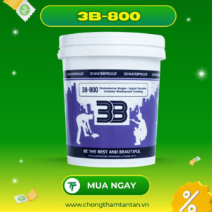 3B-800 chống thấm tường ngoài và sàn mái kháng tia uv tuyệt đối (gốc Acrylic)