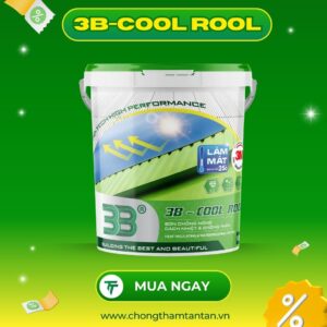 [Mới] 3B-COOL ROOF Chống thấm cách nhiệt từ nhựa Acrylic gốc nước 1 thành phần